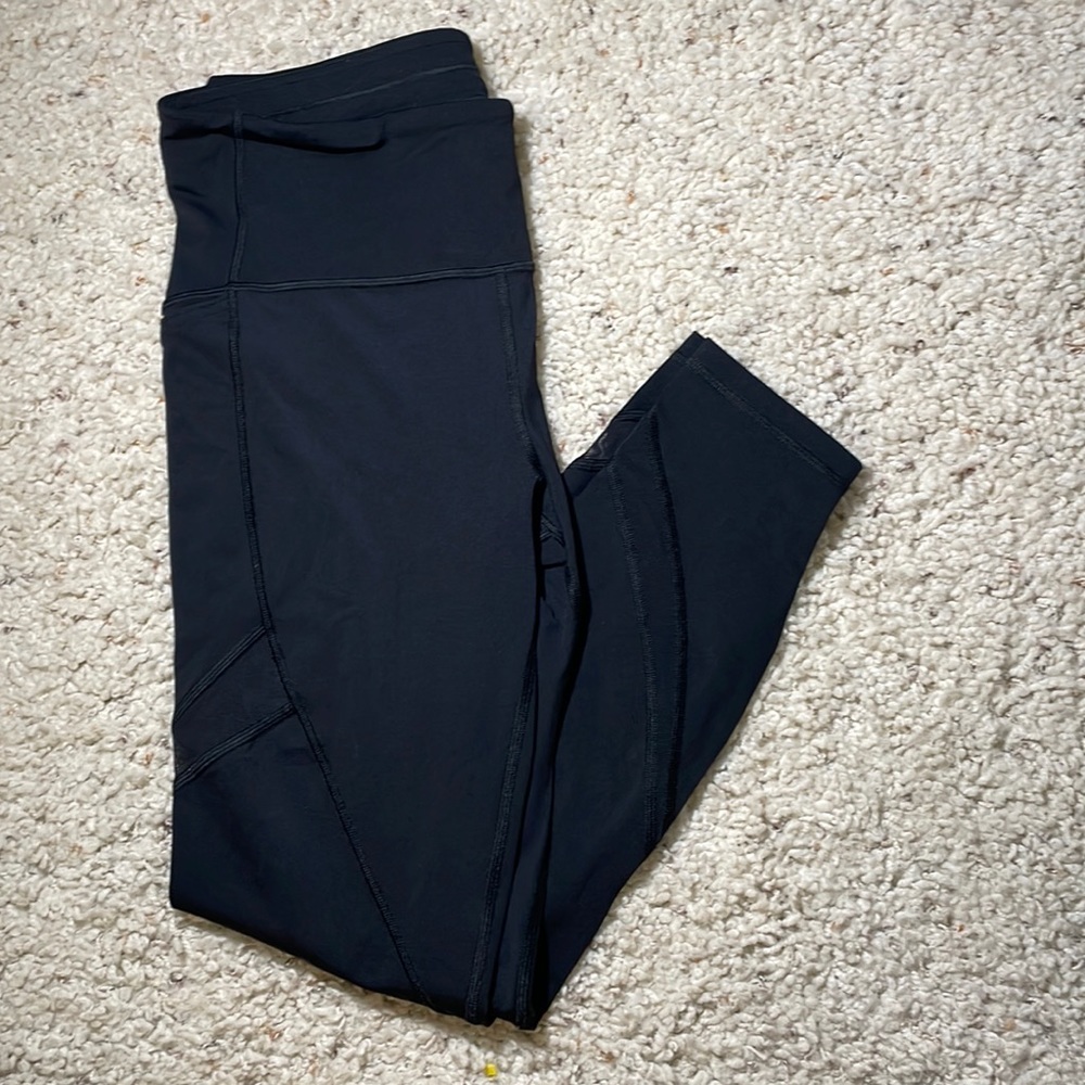 Black Netted Like-Sides Lululemon leggings